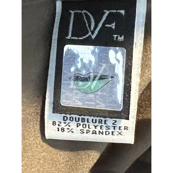 Diane von Furstenberg Black Delian Pebble Lace Peplum Dress Size 10 Part time - Picture 11 of 14